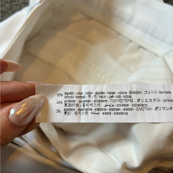 Zara White Trouser Pants - Picture 3 of 6
